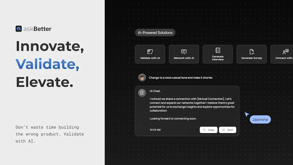 AskBetter - Validate with AI. logo