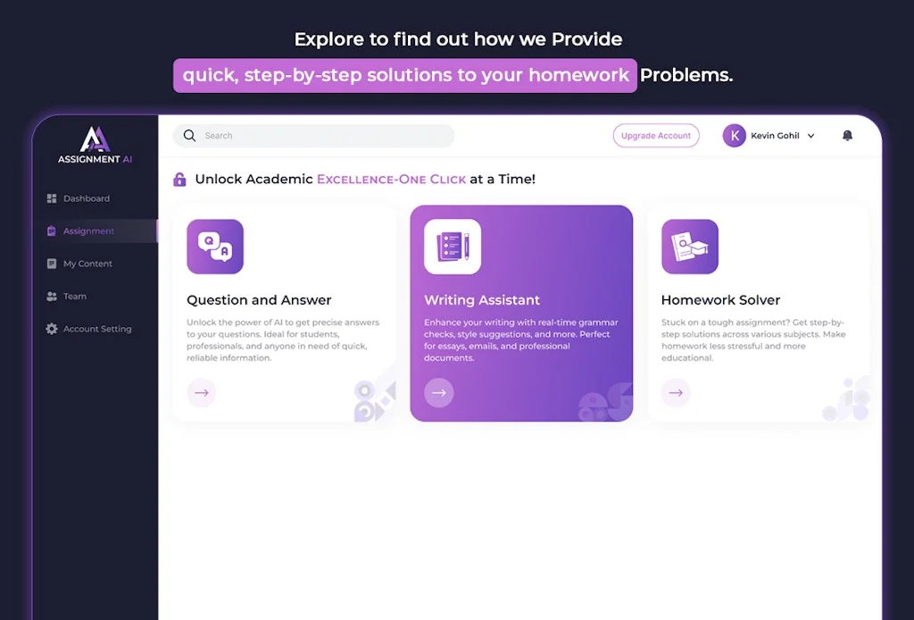 AssignmentGPT AI - Writing Assistant screenshot 2 of 6