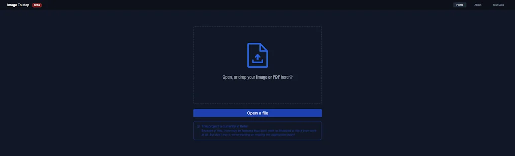 pdf2map.com screenshot 1 of 1