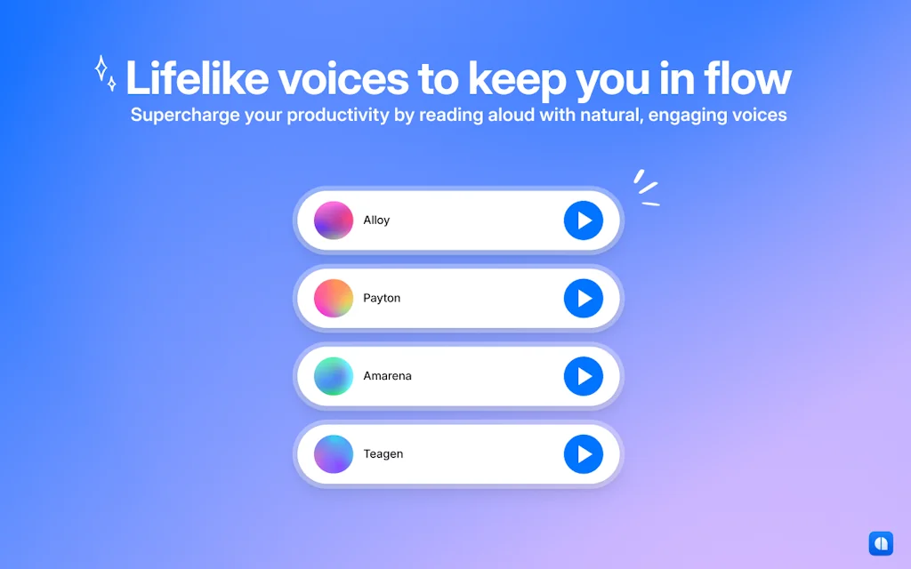 Audeus: Text to Speech Chrome Extension  screenshot 3 of 6