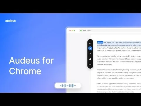 Audeus: Text to Speech Chrome Extension  screenshot 6 of 6