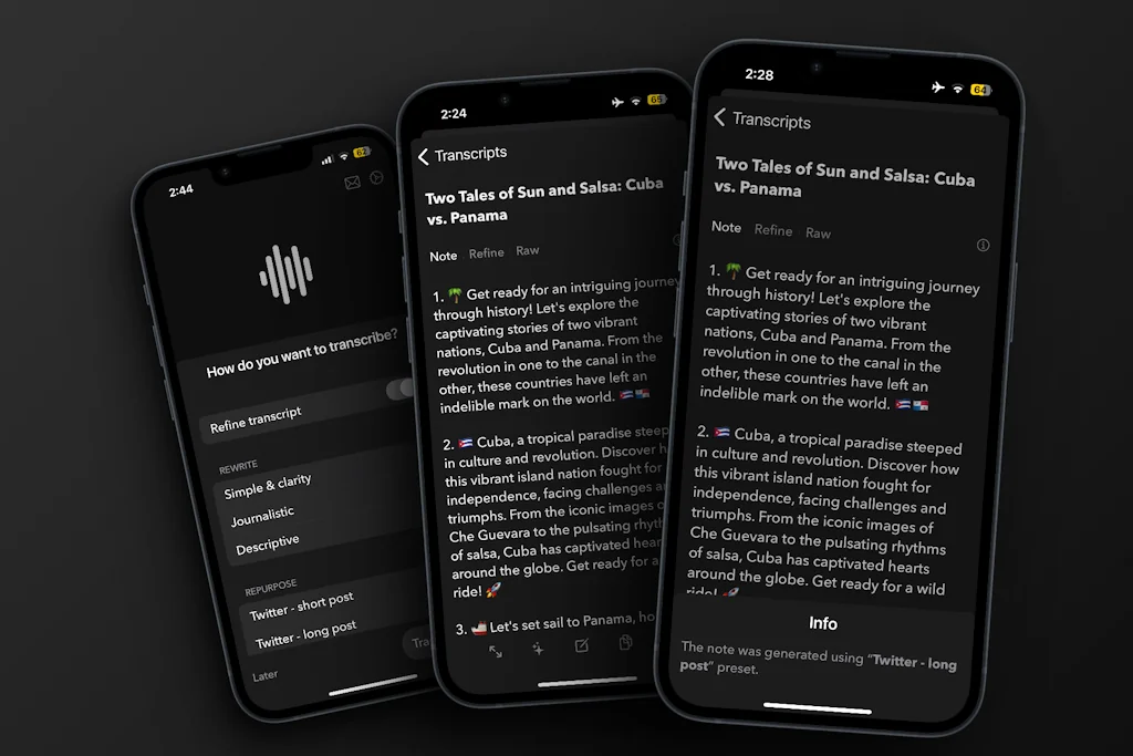 Audio Writer iOS screenshot 2 of 8