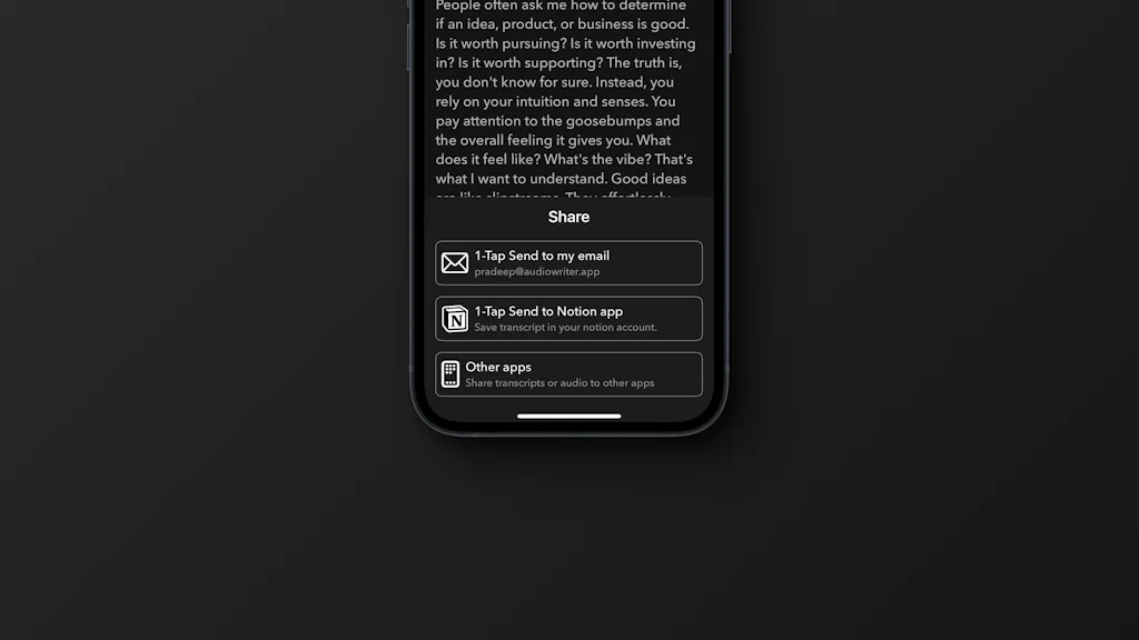 Audio Writer iOS screenshot 3 of 8