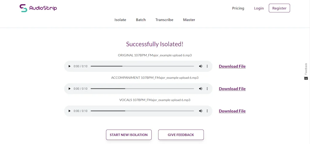 AudioStrip screenshot 3 of 3