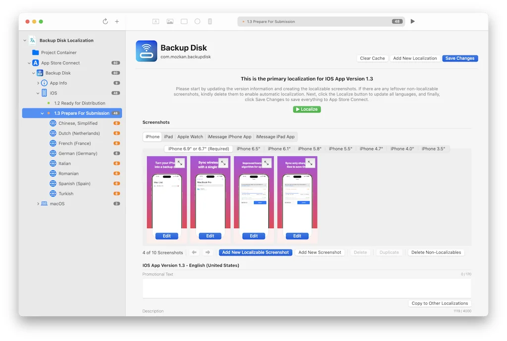 Auto Localize screenshot 1 of 7