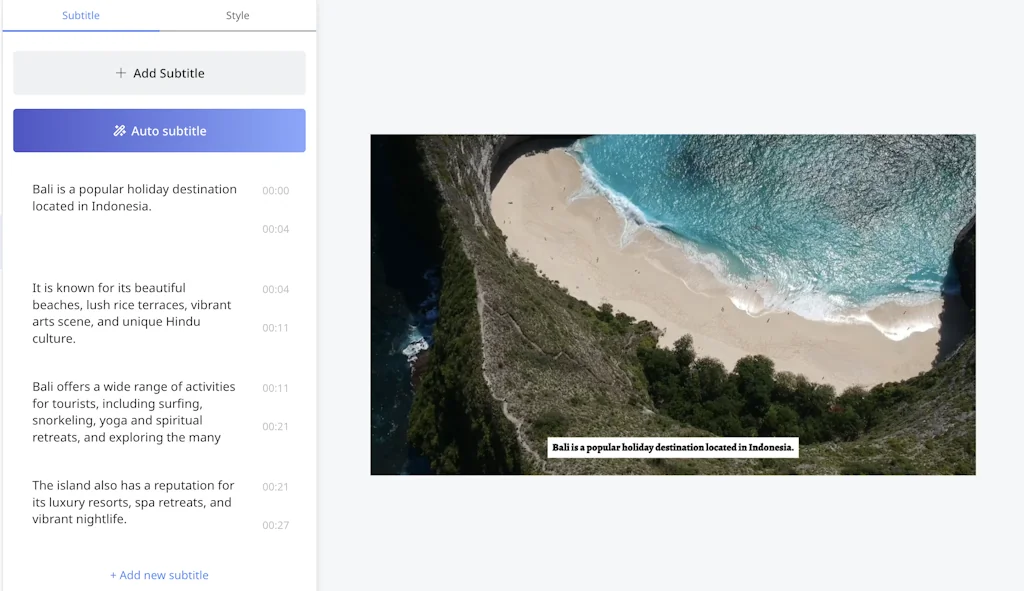Auto Subtitles Generator screenshot 2 of 3