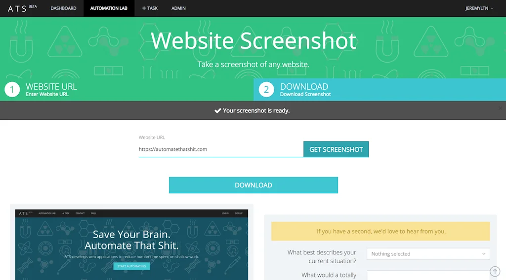 Automate That Shit screenshot 3 of 6
