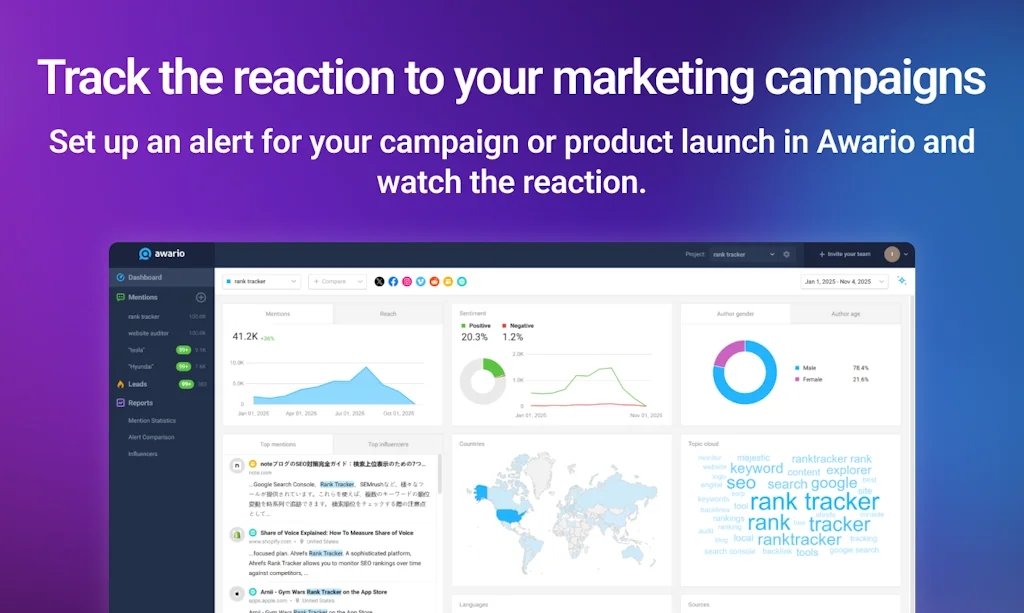 Awario screenshot 3 of 6