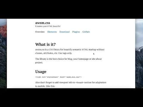 awsm.css screenshot 2 of 3