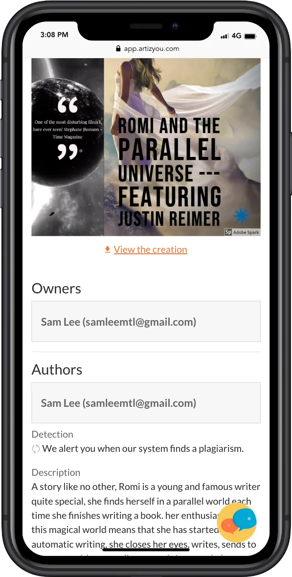 Artizyou Protect & Catalogue your ideas screenshot 2 of 3