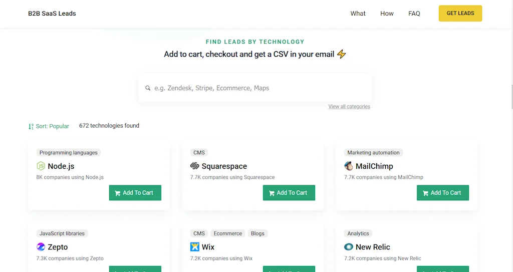 B2B SaaS Leads screenshot 2 of 2