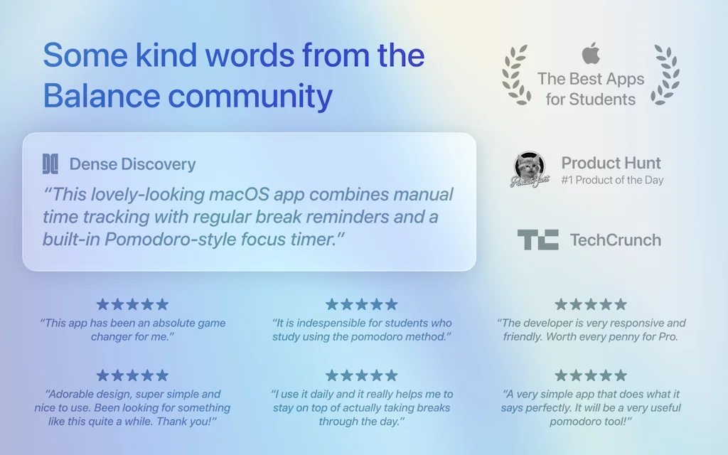 Balance: Mindful time tracking screenshot 3 of 3