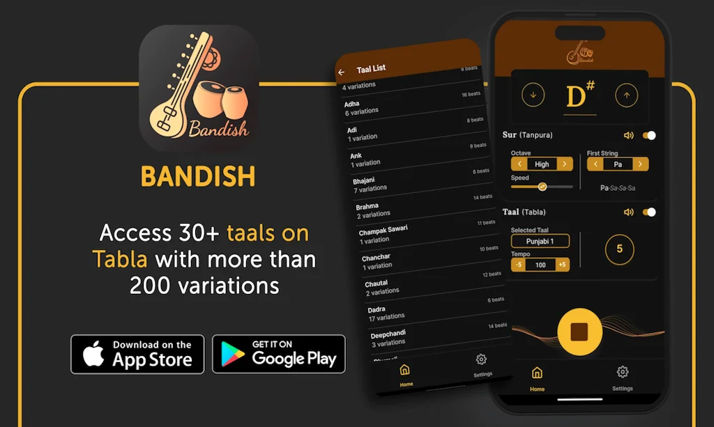 Bandish - The Music Riyaz App screenshot 1 of 3