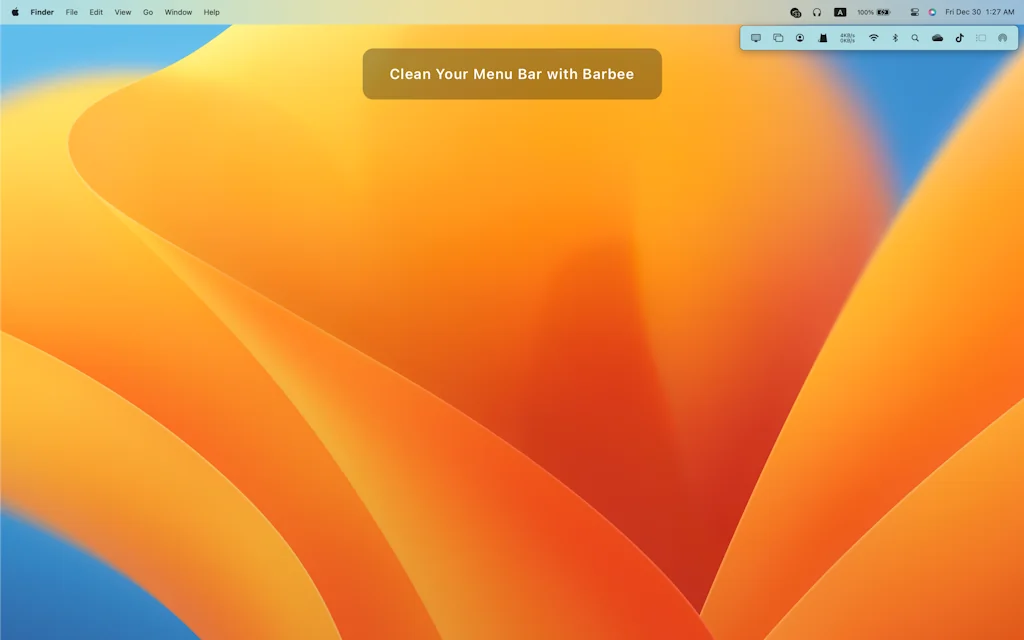 Barbee - Hide Menu Bar Items screenshot 1 of 4