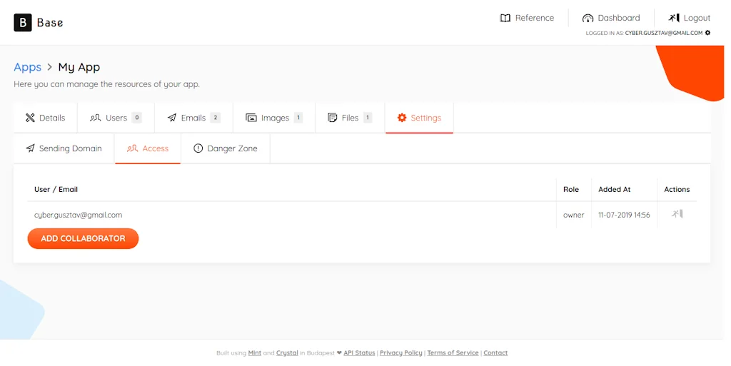 Base API screenshot 2 of 3