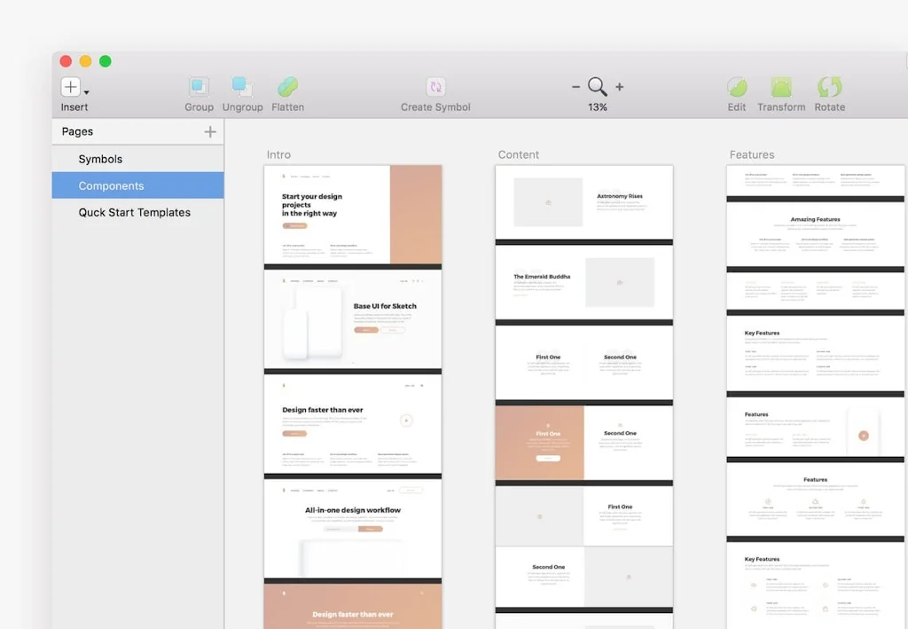 Base UI Sketch Framework screenshot 2 of 7