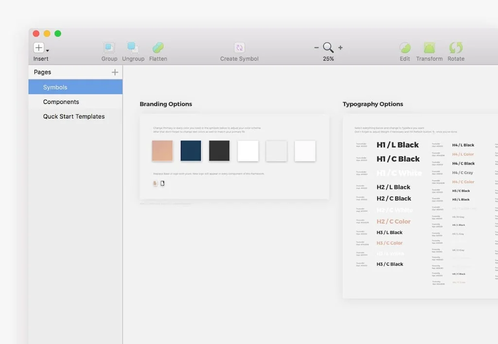 Base UI Sketch Framework screenshot 3 of 7