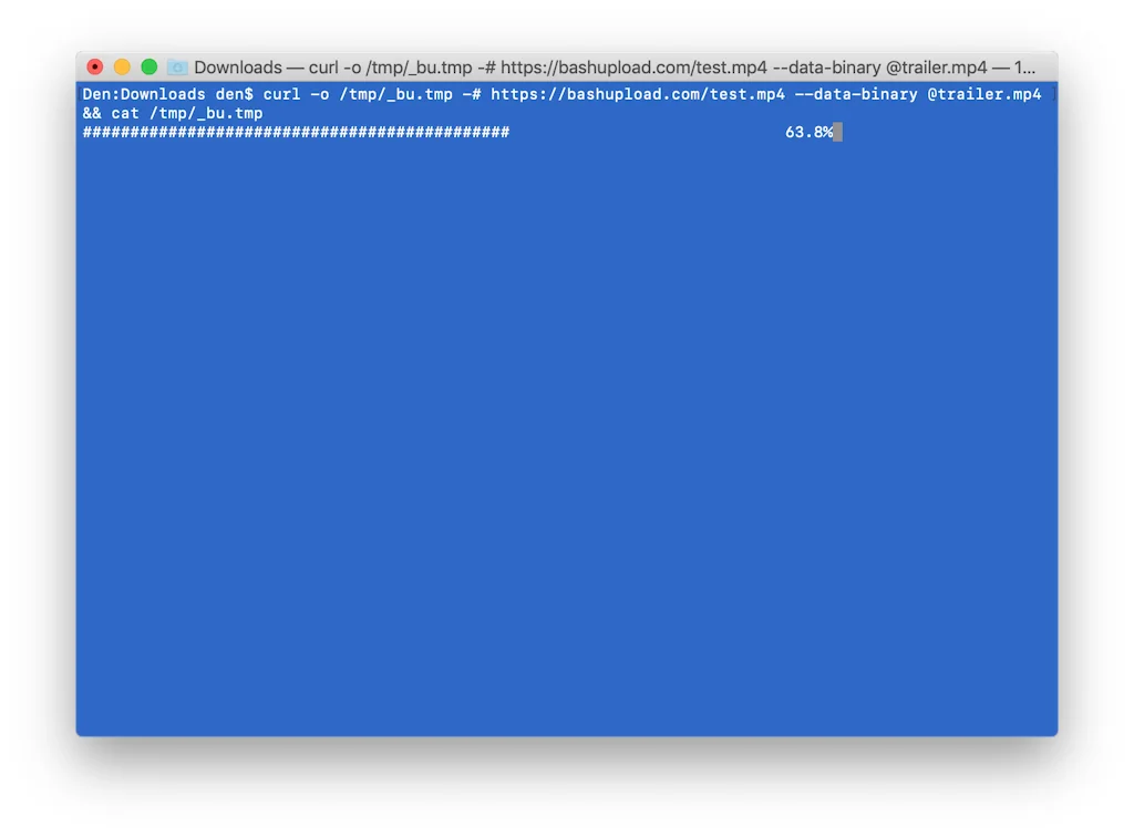 Bashupload screenshot 2 of 7