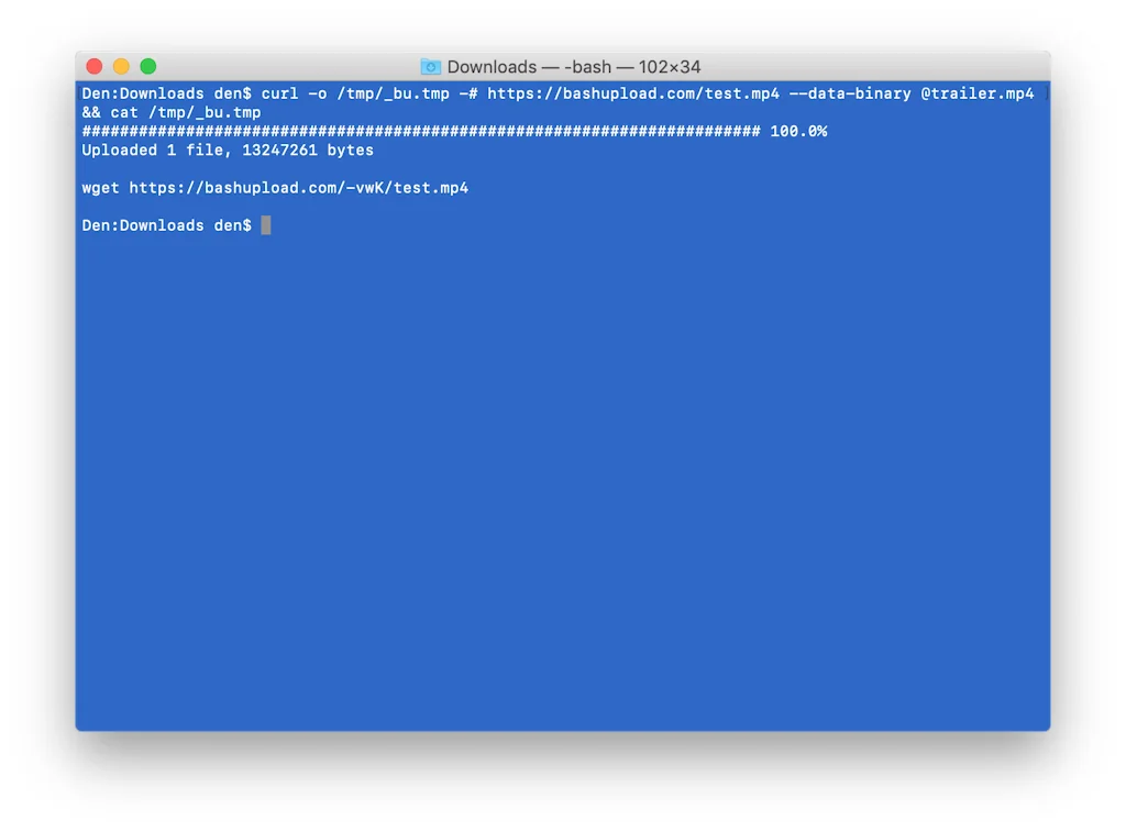 Bashupload screenshot 4 of 7
