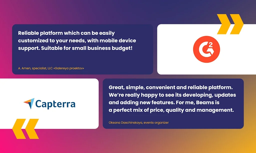 Beams Virtual Event Platform screenshot 10 of 12