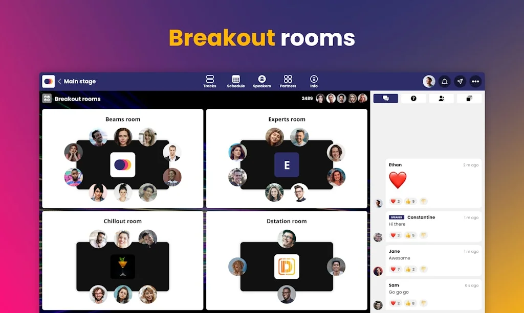 Beams Virtual Event Platform screenshot 5 of 12