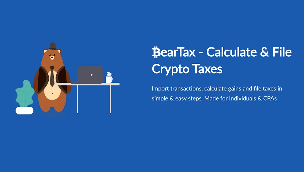 BearTax - Cryptocurrency Tax Software screenshot 1 of 6