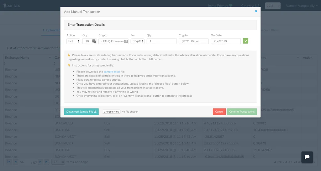 BearTax - Cryptocurrency Tax Software screenshot 4 of 6