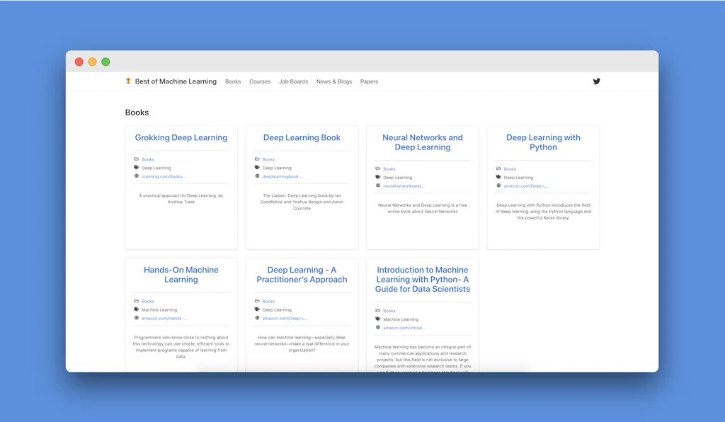 Best of Machine Learning screenshot 2 of 3