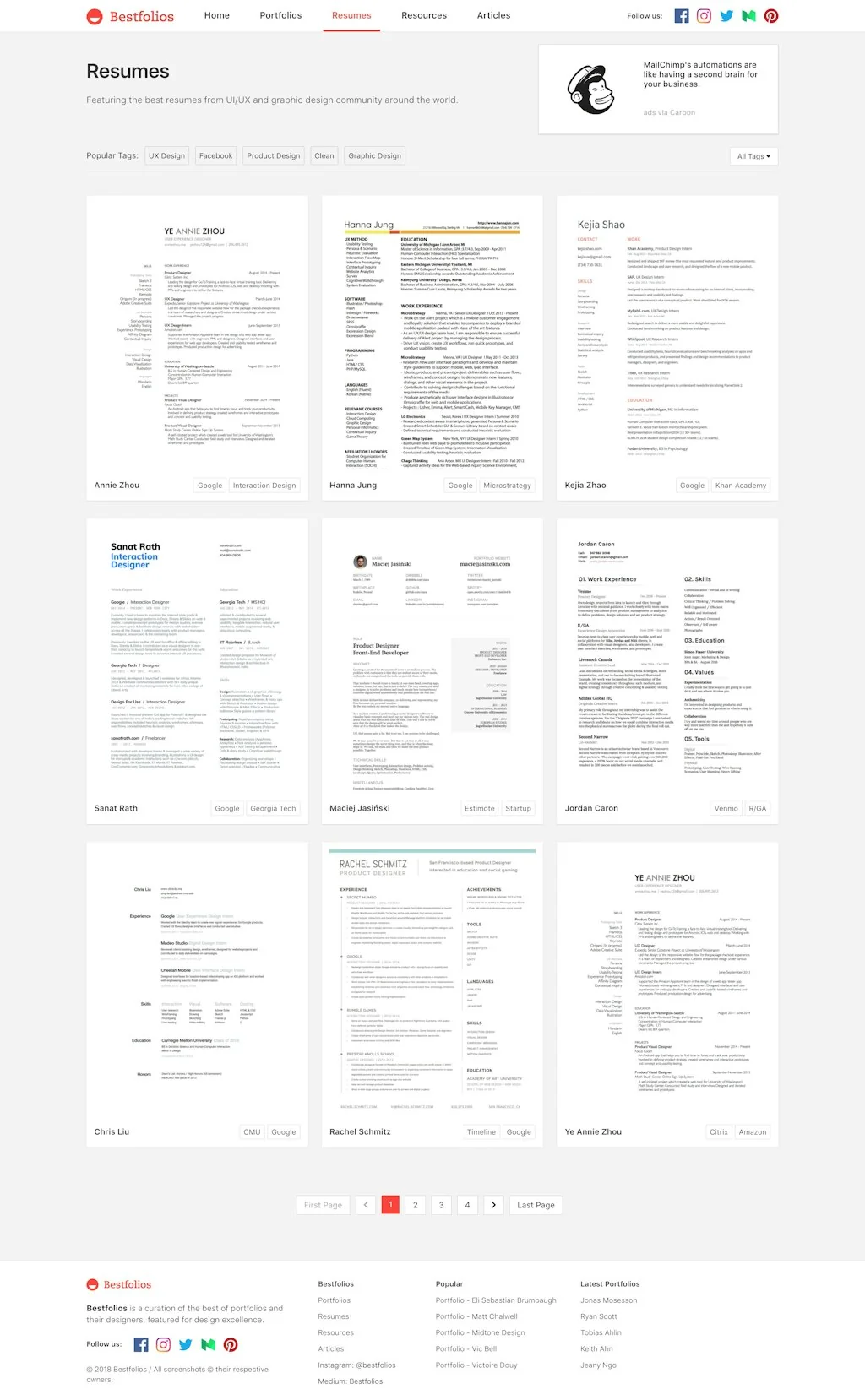bestfolios.com screenshot 2 of 4