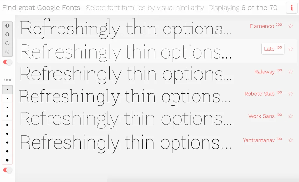 Better Google Font Finder screenshot 1 of 2