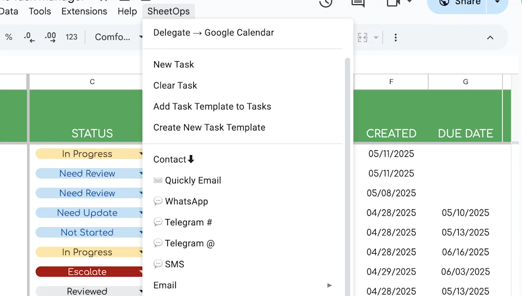 Better Sheets screenshot 4 of 4