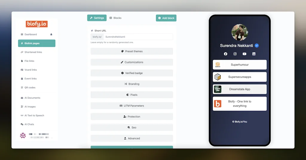 Biofy.io screenshot 2 of 6