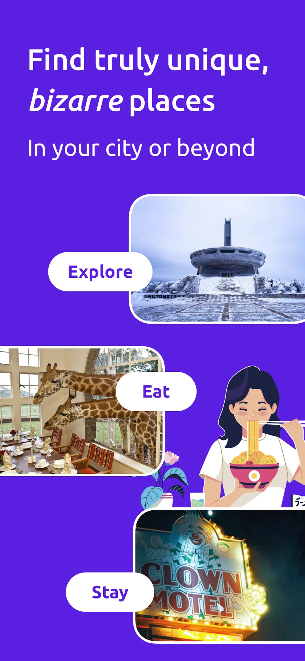 Bizarre Travel App screenshot 2 of 8