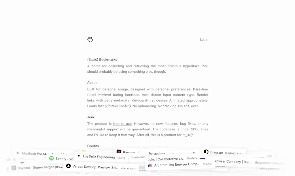 (Basic) Bookmarks screenshot 2 of 3
