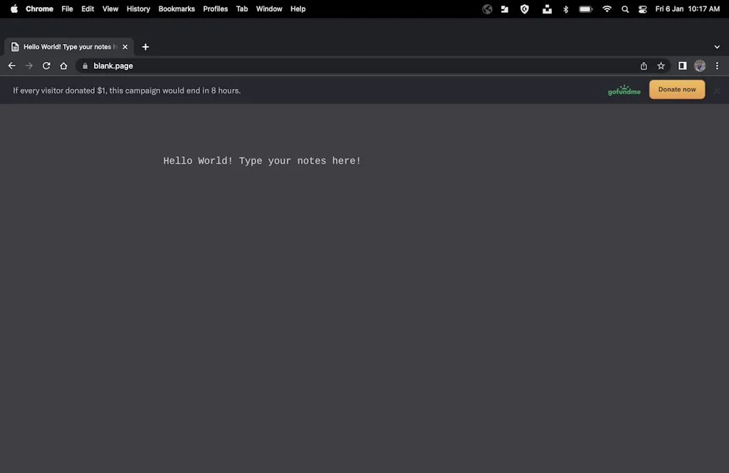 Blank Page screenshot 1 of 3