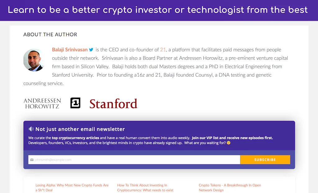 Blockchain Curated screenshot 1 of 3