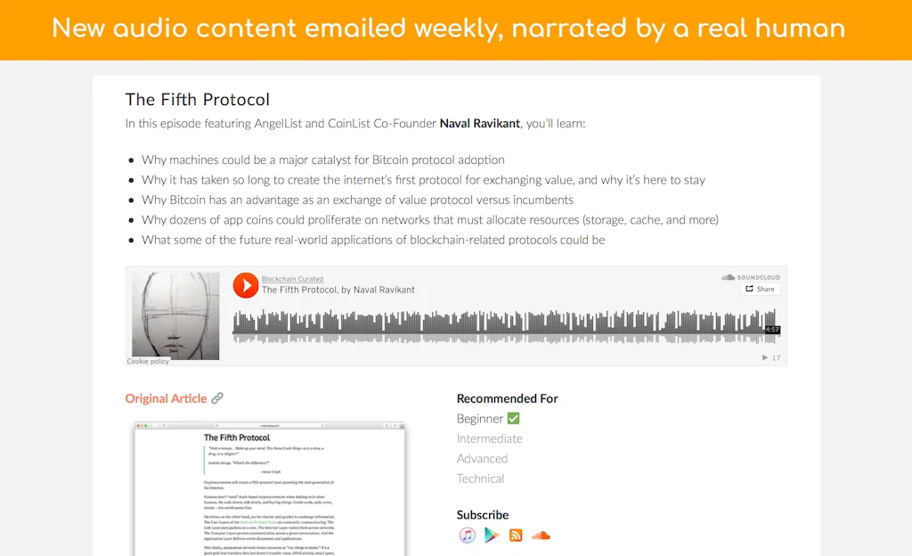 Blockchain Curated screenshot 2 of 3