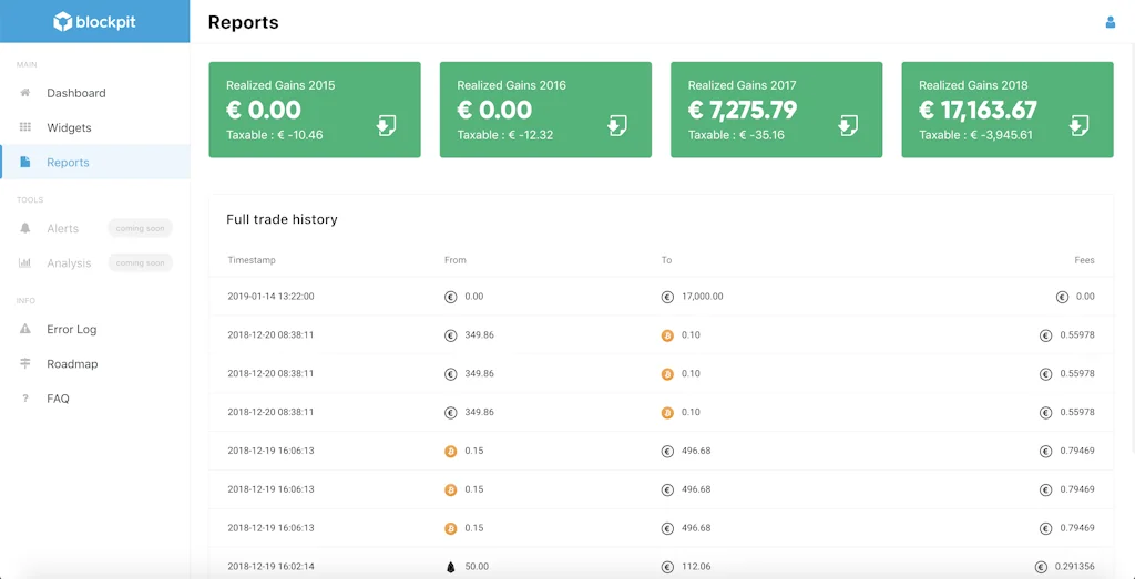 Blockpit.io screenshot 3 of 3
