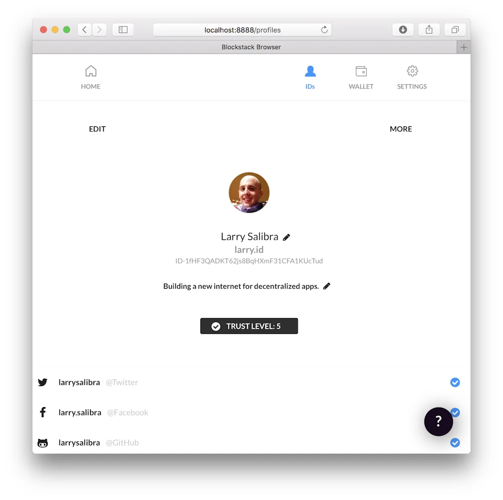 Blockstack screenshot 2 of 3
