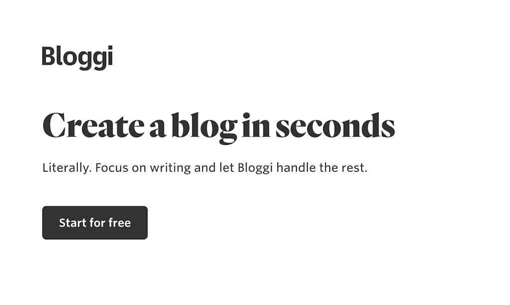 Bloggi screenshot 1 of 7