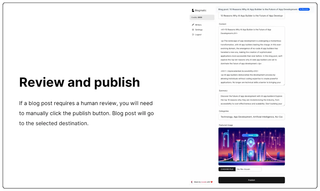 Blogmatic screenshot 6 of 6