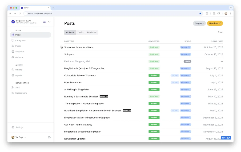 BlogMaker screenshot 1 of 3