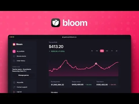 Bloom Stock Market Game screenshot 1 of 4