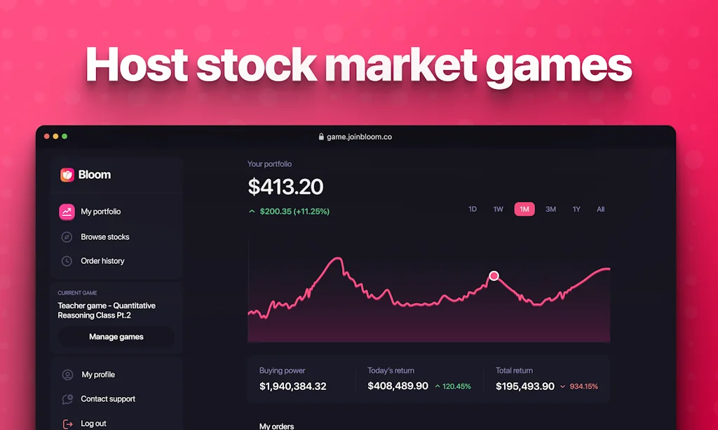 Bloom Stock Market Game screenshot 2 of 4