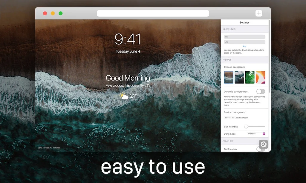 Bonjourr screenshot 2 of 3