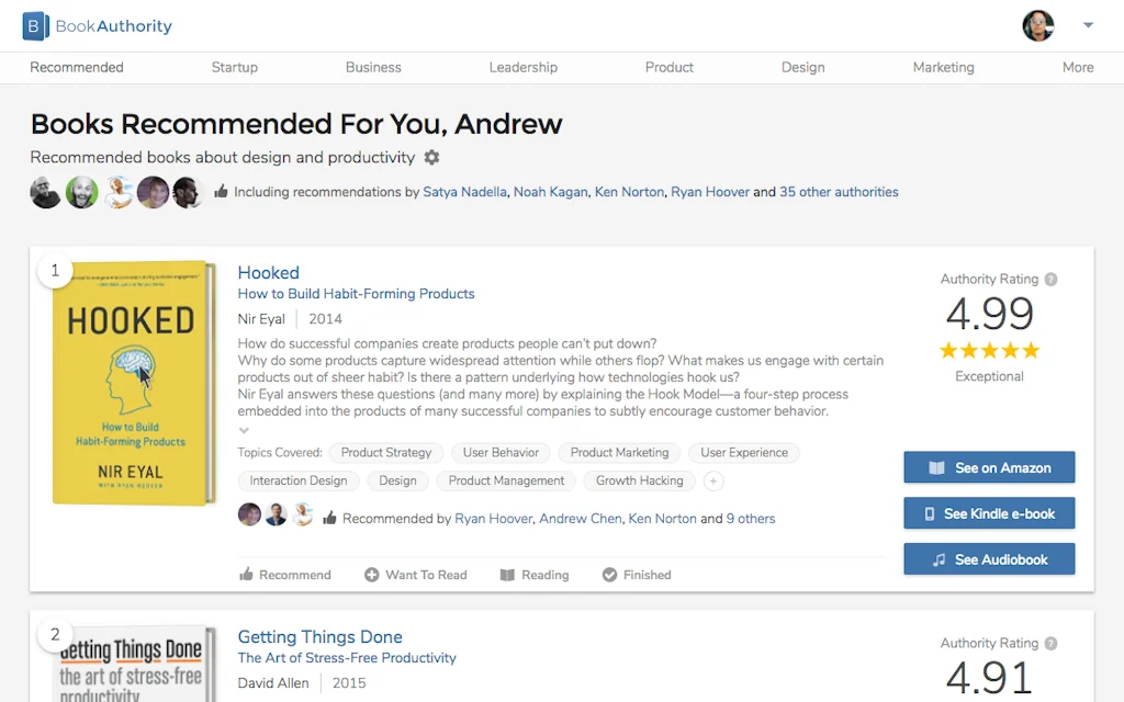 BookAuthority screenshot 5 of 6