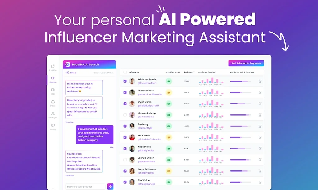 BoostBot - Influencer Marketing AI Agent screenshot 2 of 5