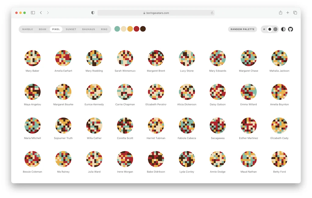Boring Avatars screenshot 4 of 4