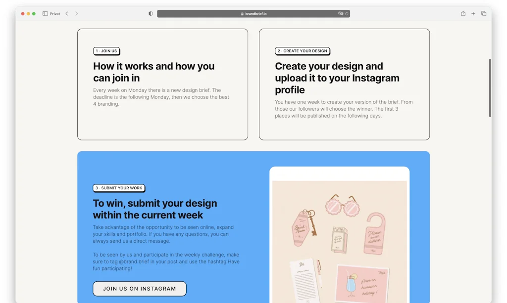 Brandbrief weekly Design Briefs screenshot 2 of 5