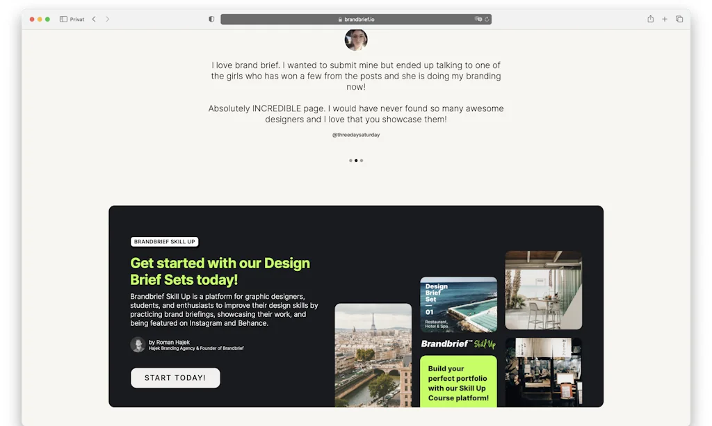 Brandbrief weekly Design Briefs screenshot 4 of 5